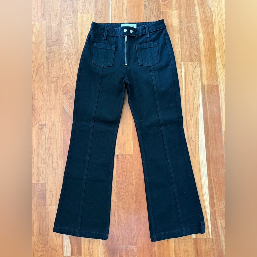 Reformation Elle jeans in black. Size 27.